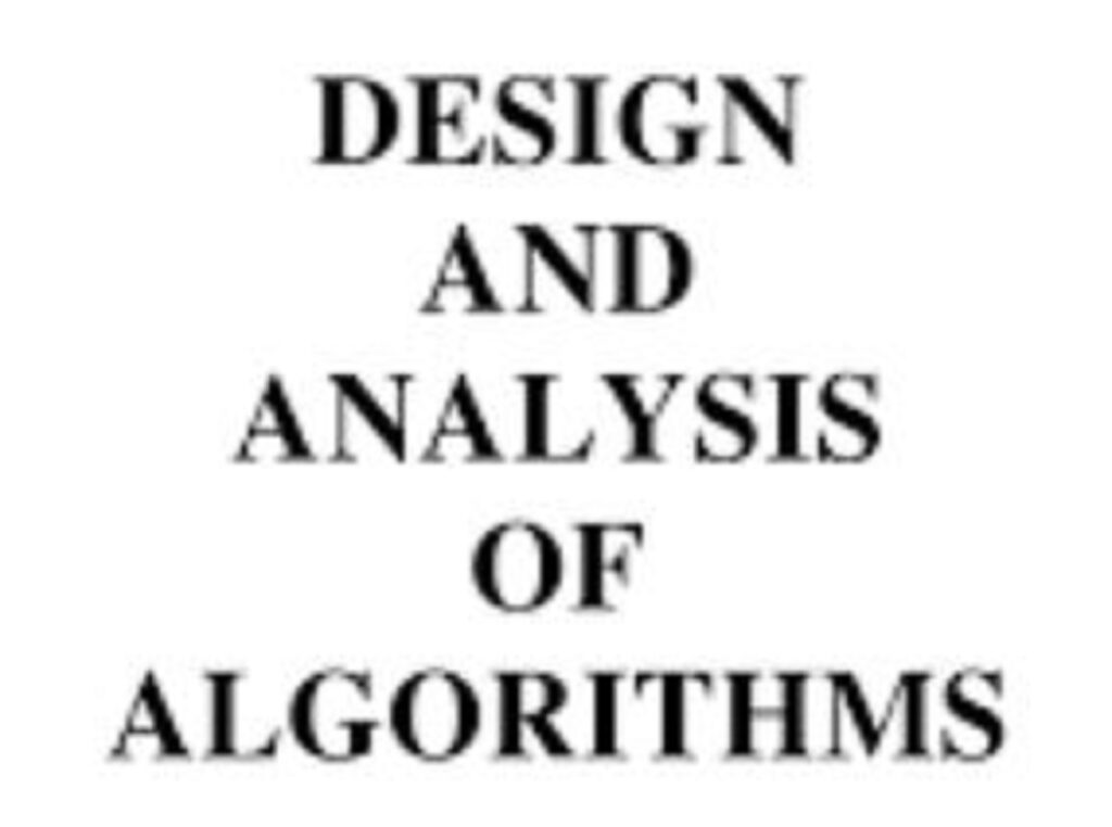 ALGORITHM ANALYSIS AND DESIGN PDF | DIZNR INTERNATIONAL