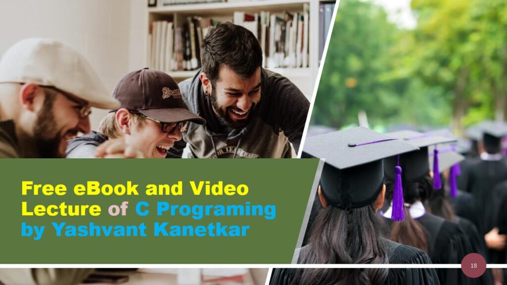 Free eBook Video Lecture of C Programing by Yashvant Kanetkar