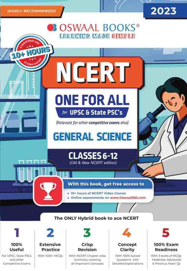 Oswaal NCERT One For All General Science Class 6-12 for UPSC & State PSC