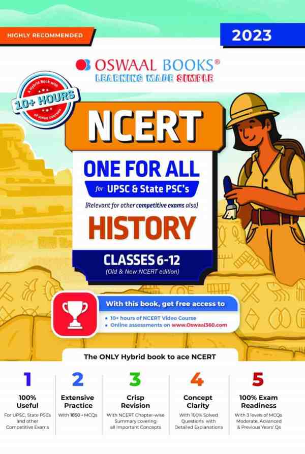 Oswaal NCERT One For All History Class 6-12 for UPSC & State PSC